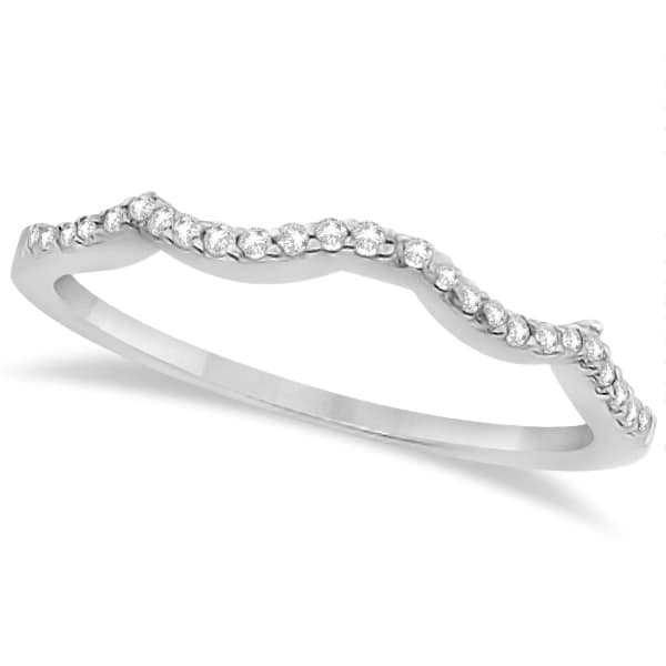 Infinity Twisted Diamond Matching Bridal Set 14K White Gold (0.34ct)